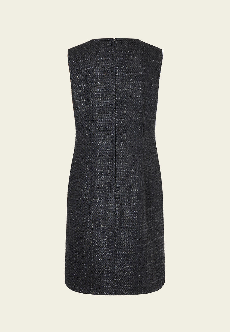 Meteor Shower Embellished Sleeveless Dress