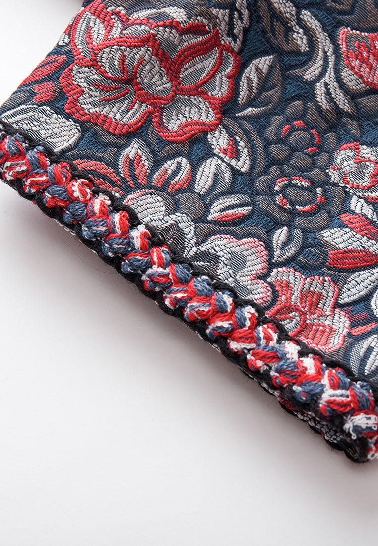 Oriental Jacquard Dress