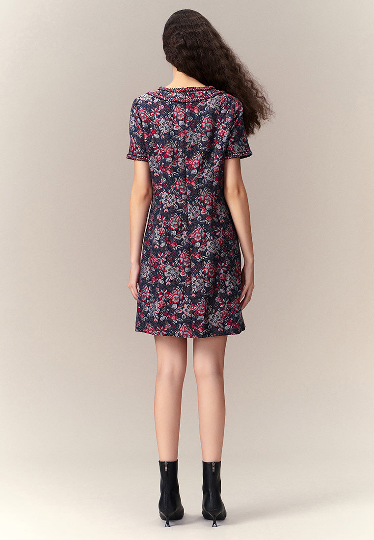 Oriental Jacquard Dress