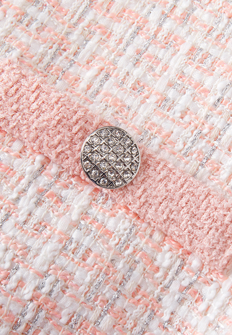 Pink Lady Classic Tweed Dress