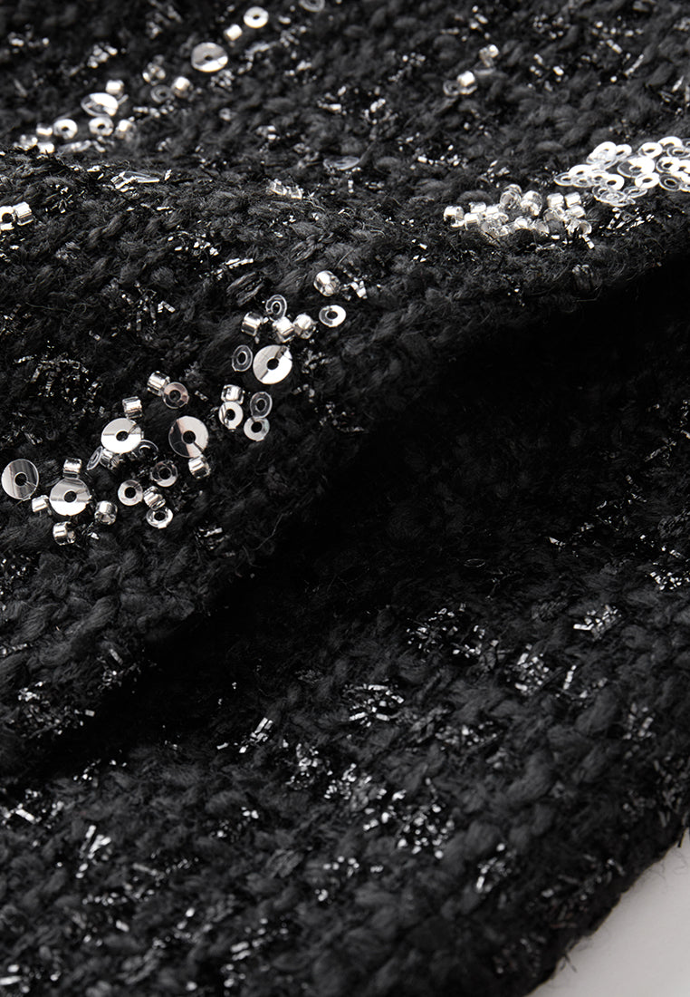 Meteor Shower Embellished Sleeveless Dress