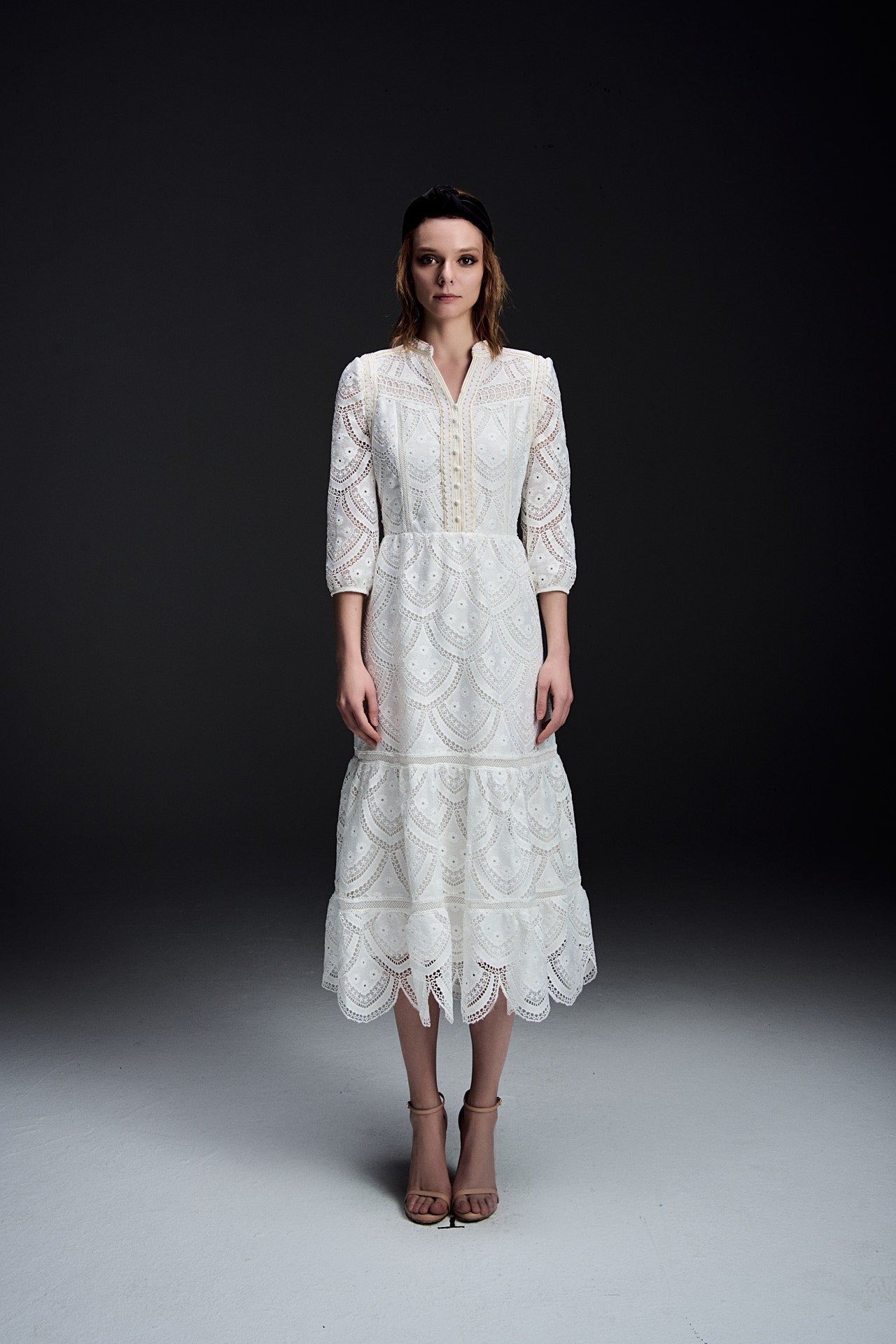 White Lace Maxi Dress