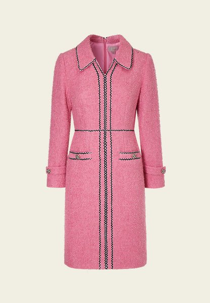 Lapel Midi Dress