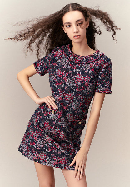Oriental Jacquard Dress