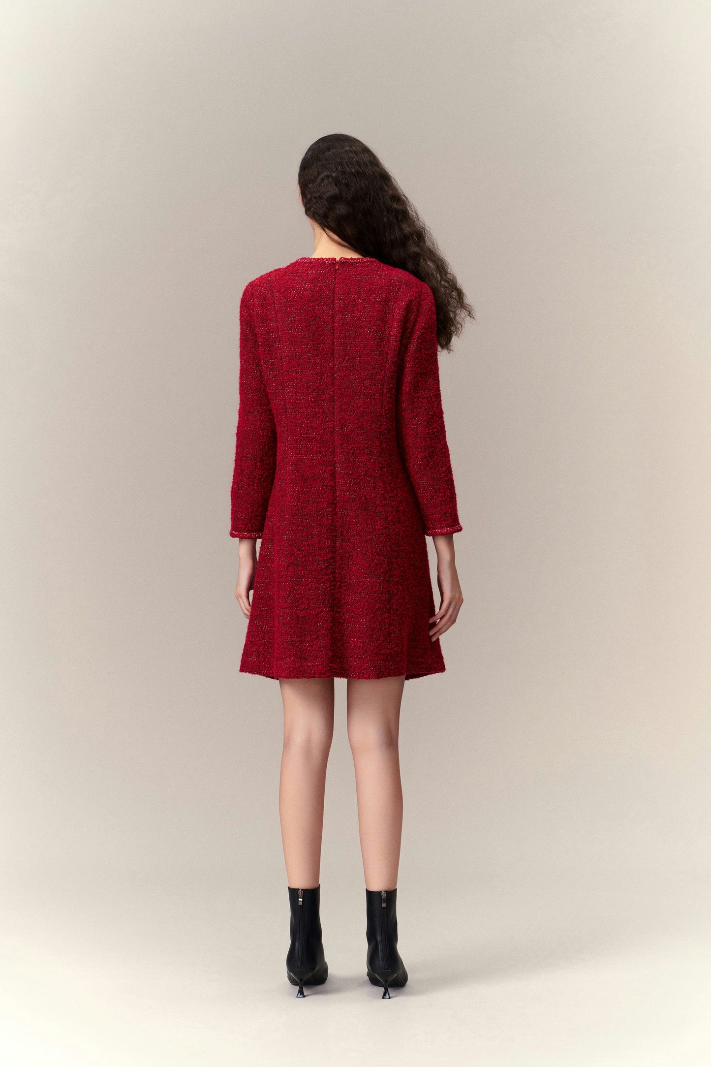 Pleat-detail Patch-pocket Dress