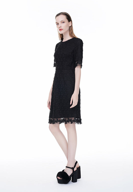 Black Lace Formal Dress