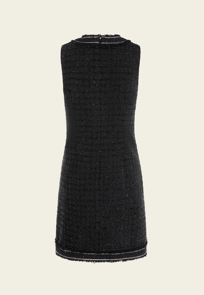 Lurex Sleeveless Tweed Dress