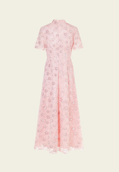 Stand Collar Lady's Dress