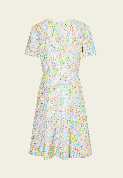 Lime Twist Tweed Dress