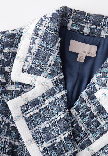 Double-breasted Geometric Lapel Dress