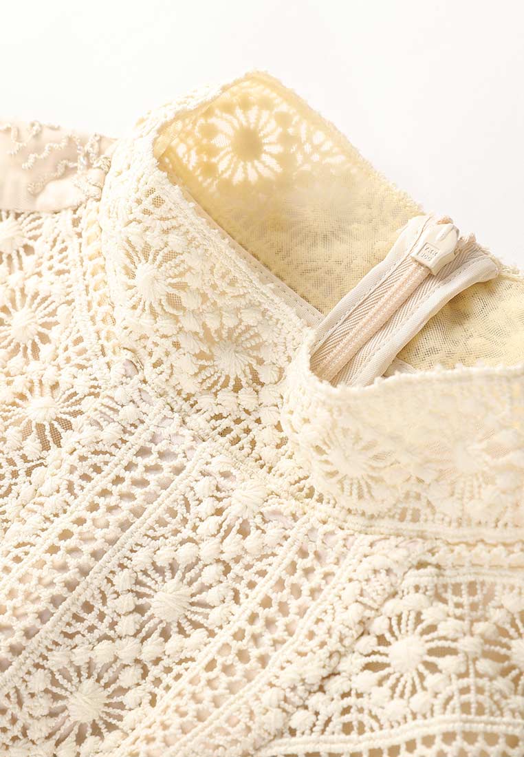 Elizabeth Embroidered Mesh Dress