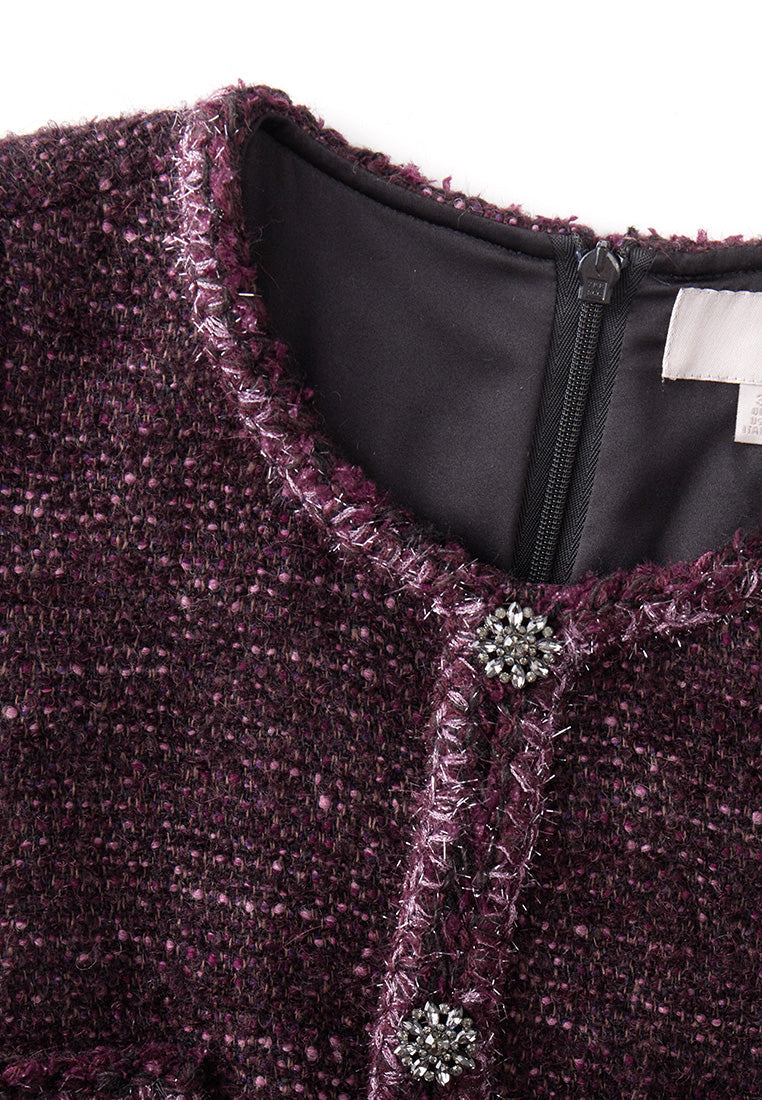 Pleat-detail Patch-pocket Dress