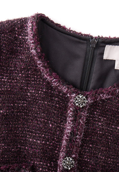 Pleat-detail Patch-pocket Dress