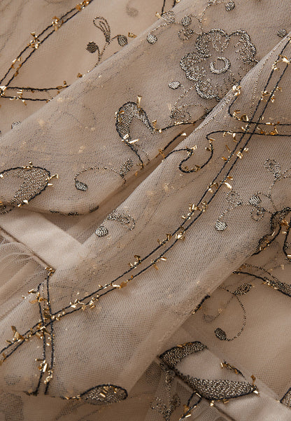 Caramel Mesh Dress