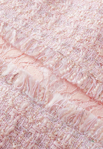 Light Pink Tweed Dress