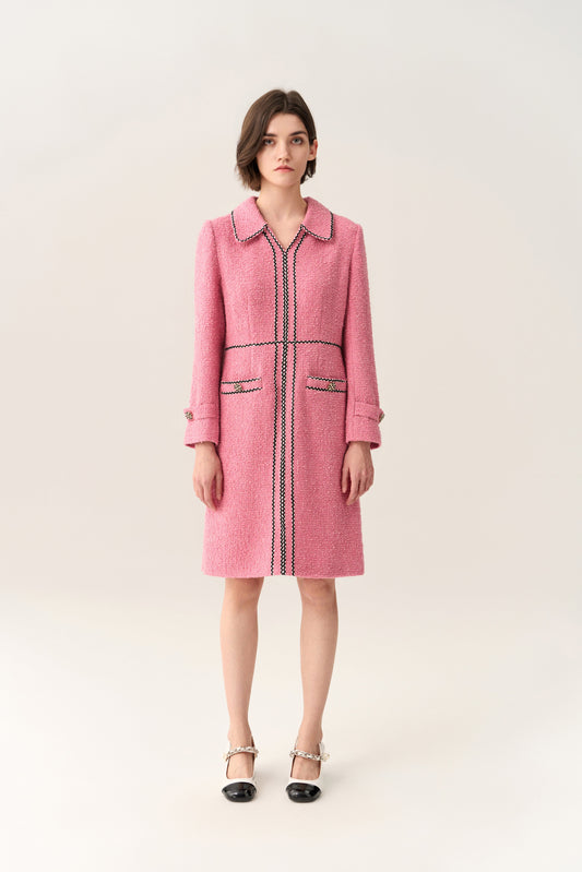Lapel Midi Dress