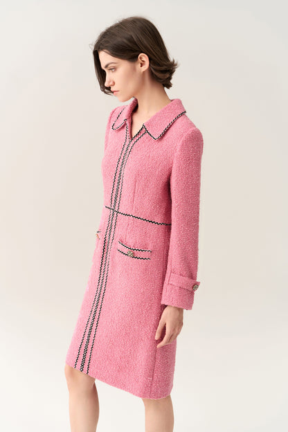 Lapel Midi Dress