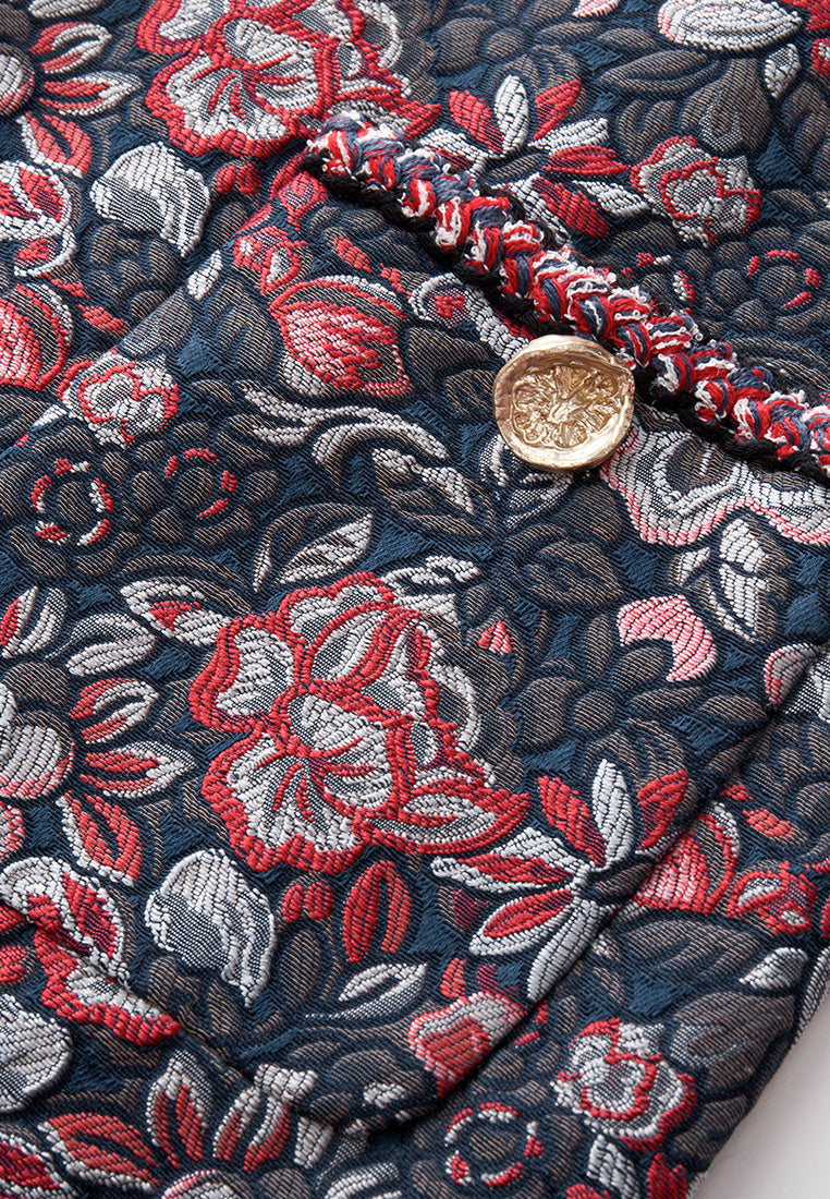 Oriental Jacquard Dress