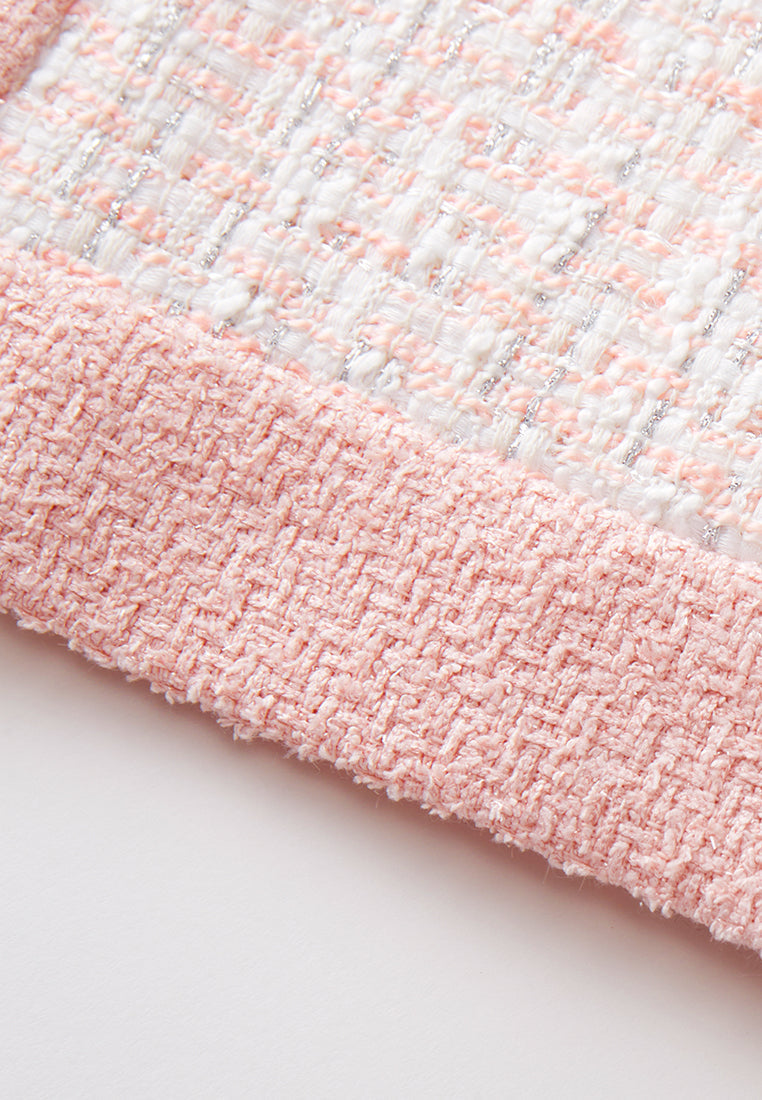 Pink Lady Classic Tweed Dress
